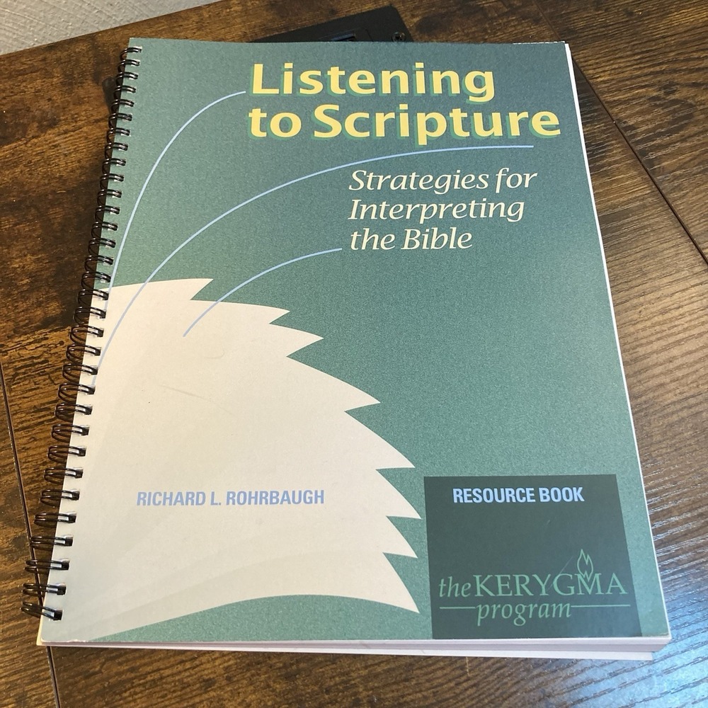 Listening to Scripture Rohrbaugh Resource Book Kerygma Bible Strategies for Inte